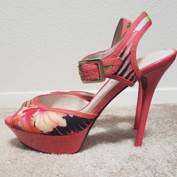 Aldo tropical print platform stilettos - Picture 1 of 7